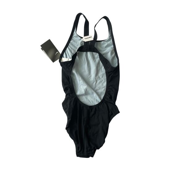 NIKE, SIZE 8, SWIMSUIT, BLACK, LOW BACK, RACER BACK - Picture 2 of 5